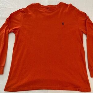 Polo Ralph Lauren Mens Long Sleeve Pony Logo T-Shirt Sz L Coastal Preppy